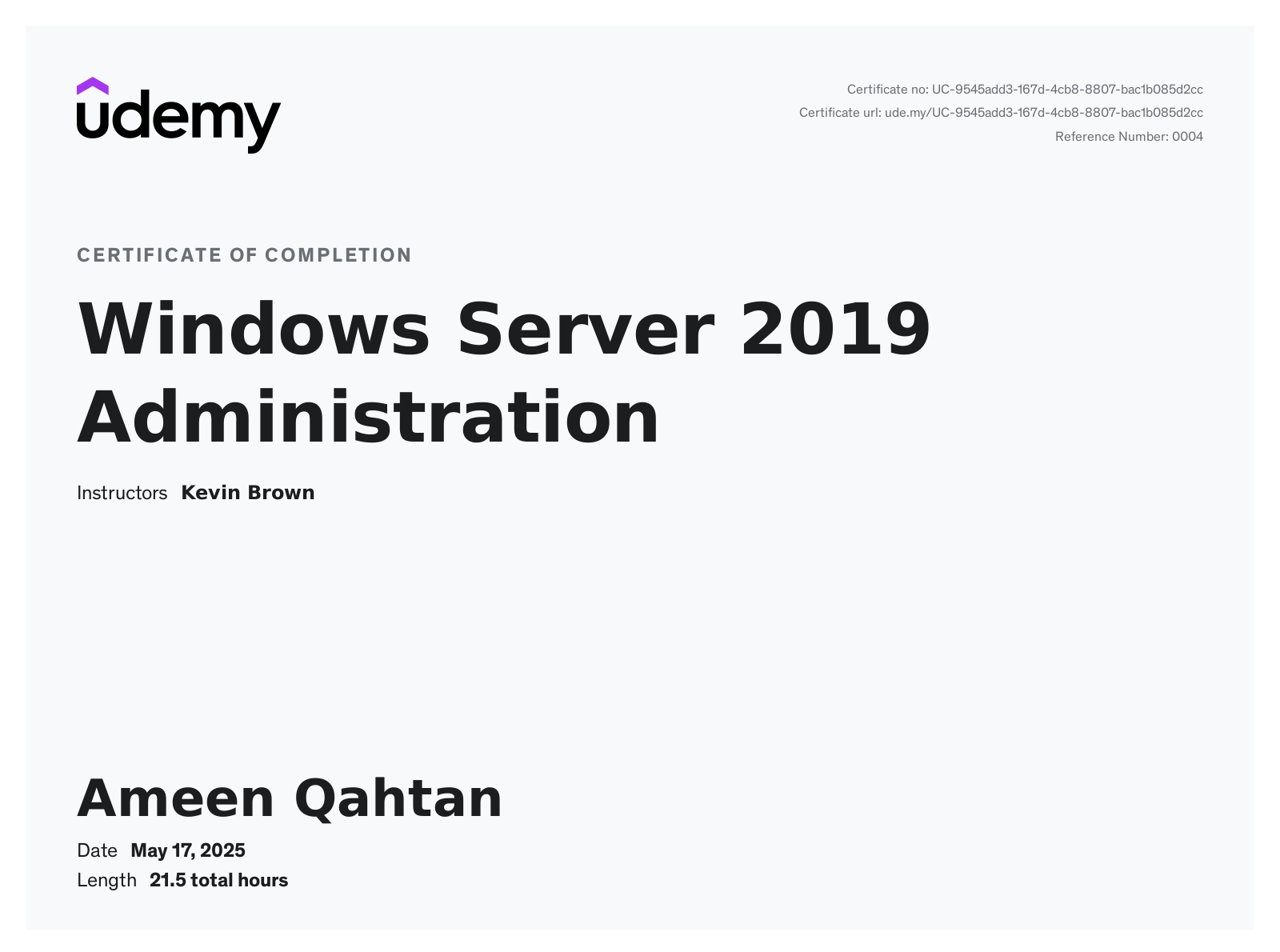Windows Server 2019 Administration